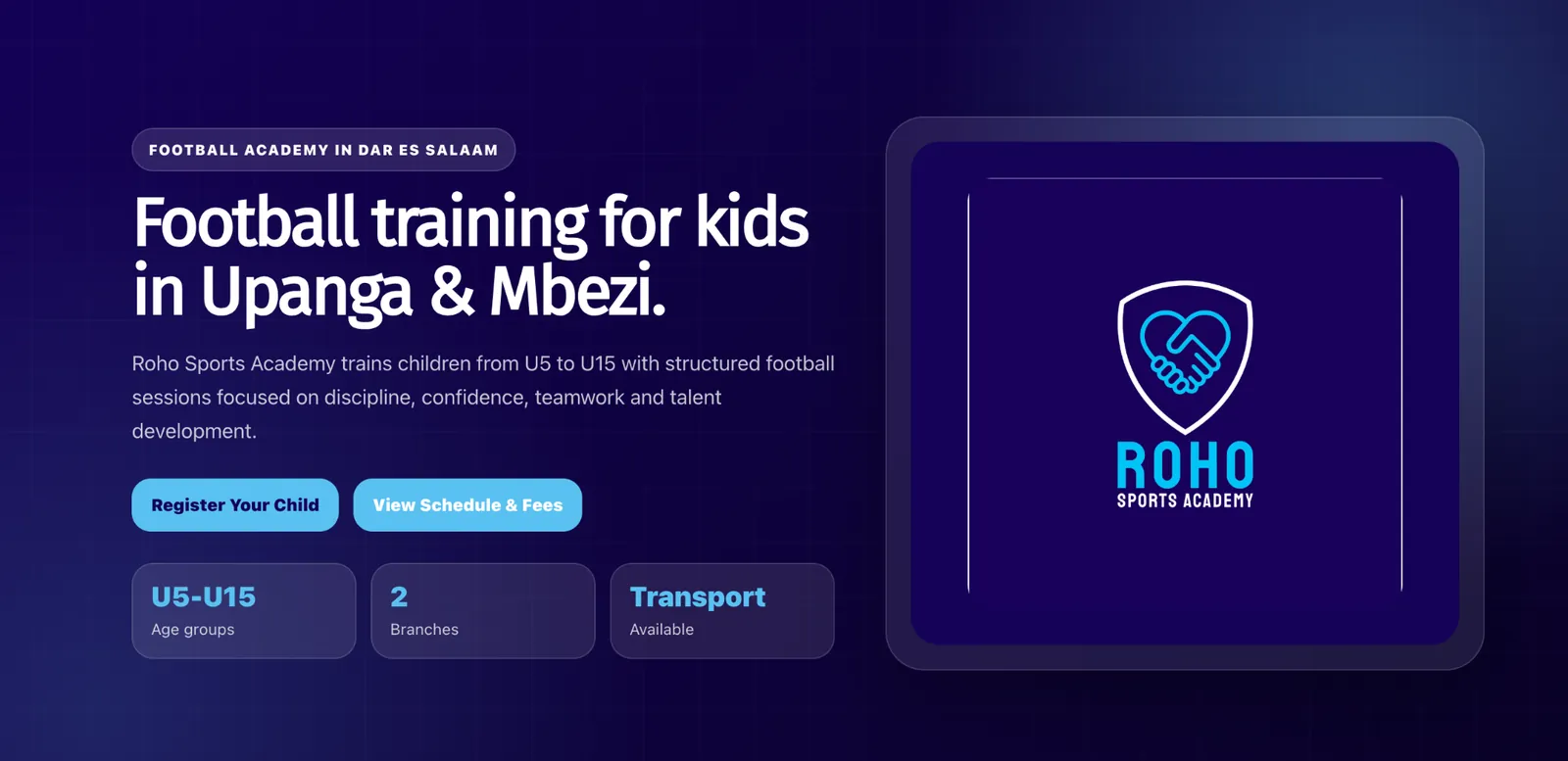 Roho Sports Academy preview